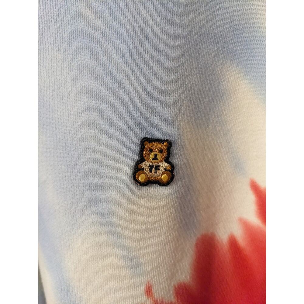 Teddy Fresh In Rainbows Tie Dye Oversized Sweatshirt Large Unisex Discontinued C - Picture 3 of 11